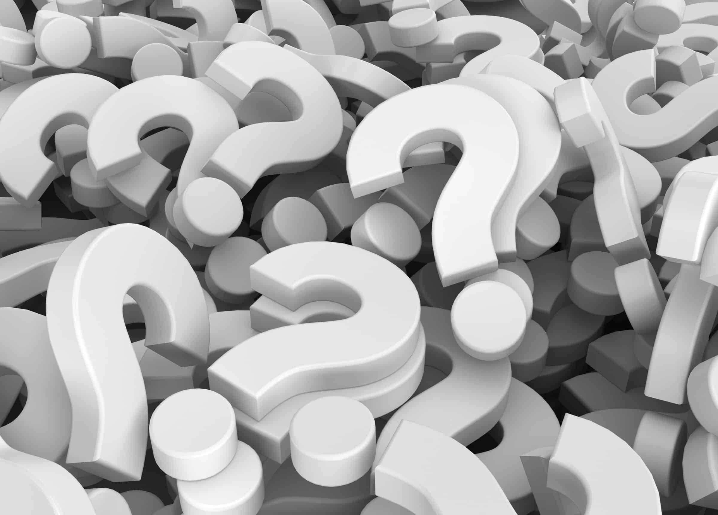 question marks
